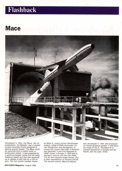 Mace Missile Article from the AF Magazine