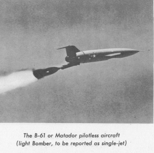 XB-61 headed downrange