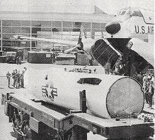 C-124 Globemaster unloads a Mace