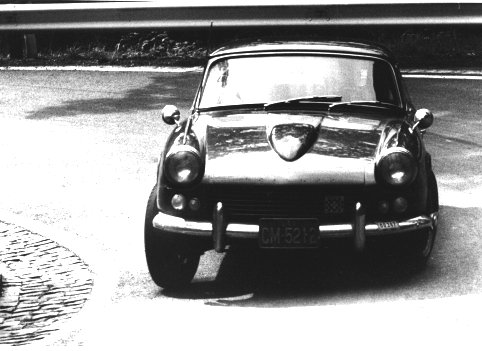 The author at the ADAC Veldenz Hill Climb, Mosel Valley, Germany, 1968, in his Triumph GT-6