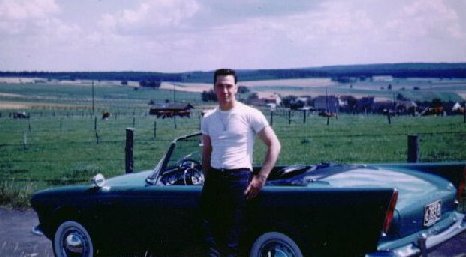 JG Snyder and his Sunbeam Alpine