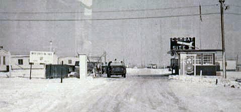 Guard house in winter